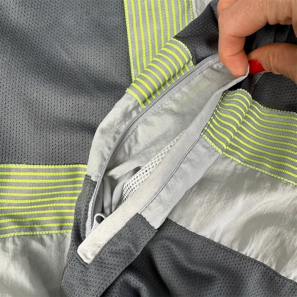 Nike x CLOT Track Jacket Mens M Gray Reflective Full Zip Windbreaker - Picture 16 of 16
